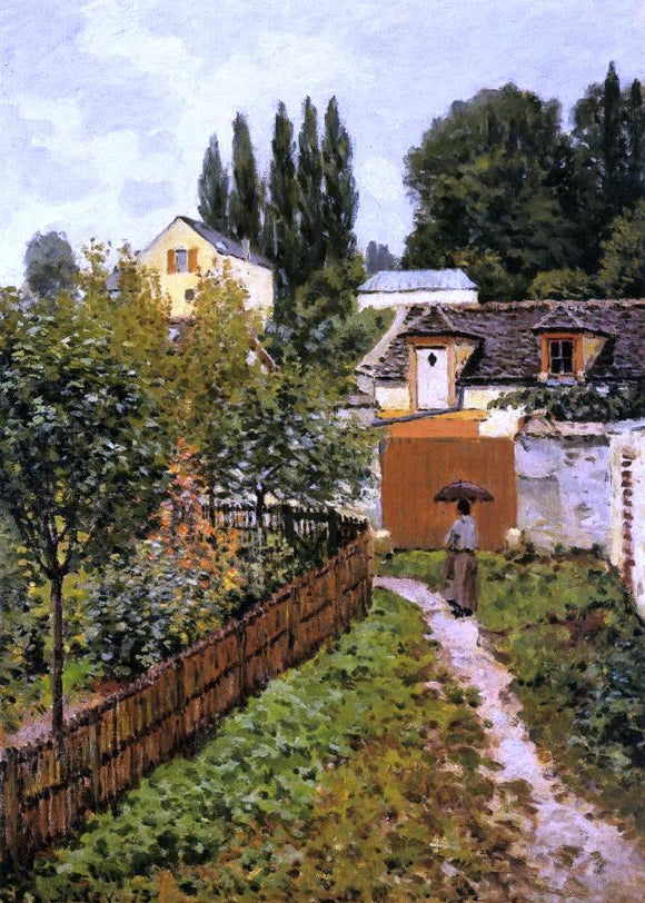  Alfred Sisley Garden Path in Louveciennes (also known as Chemin de l'Etarch) - Art Print