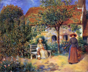  Pierre Auguste Renoir A Garden Scene in Brittany - Art Print