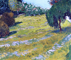  Vincent Van Gogh Garden with Weeping Willow - Art Print