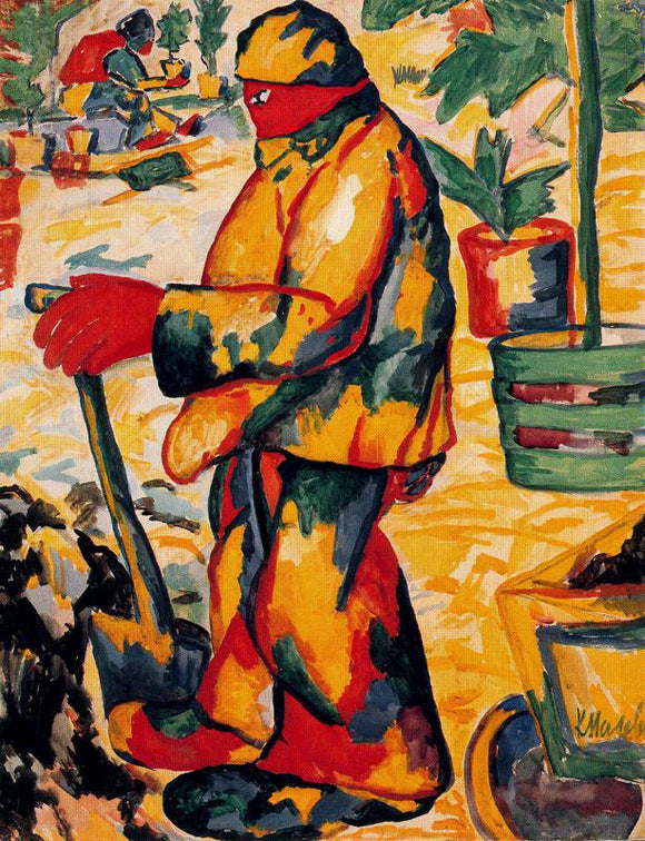  Kazimir Malevich Gardener - Art Print