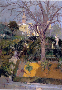  Joaquin Sorolla Y Bastida Gardens of Alcazar, Seville - Art Print