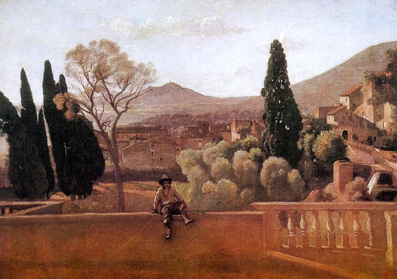  Jean-Baptiste-Camille Corot Gardens of the Villa d'Este at Tivoli - Art Print