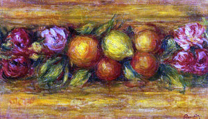  Pierre Auguste Renoir Garland of Fruit and Flowers - Art Print