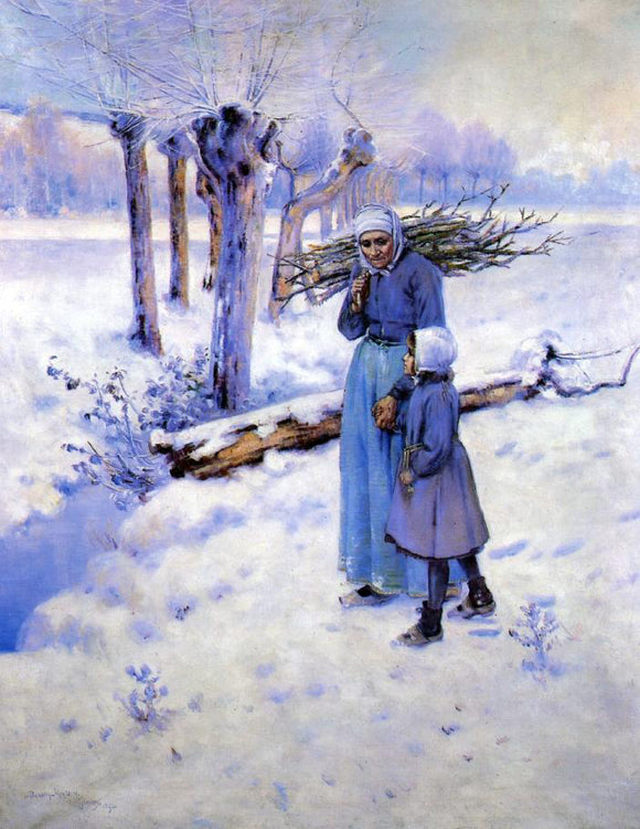  Dawson Dawson-Watson Gathering Firewood - Art Print