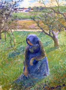  Camille Pissarro Gathering Herbs - Art Print