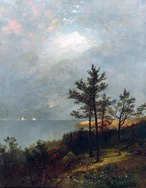  John Frederick Kensett Gathering Storm on Long Island Sound - Art Print
