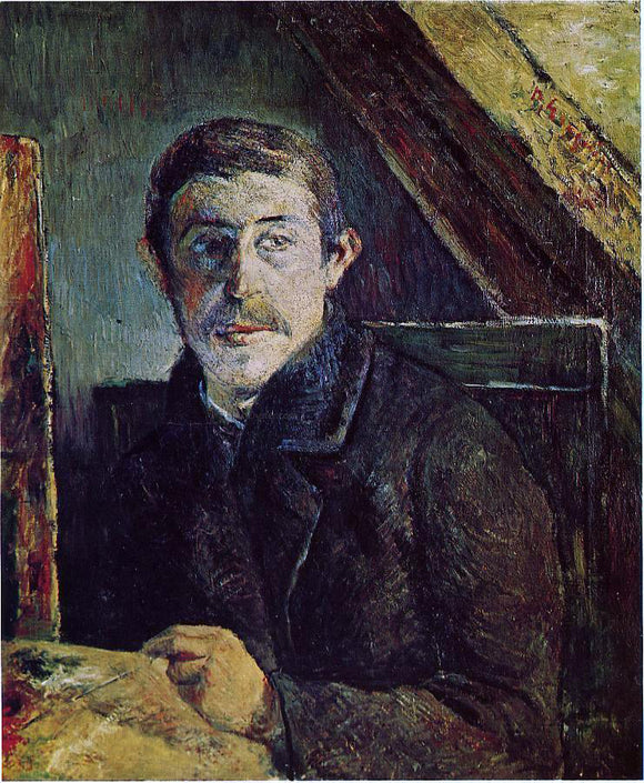  Paul Gauguin Gauguin at His Easel - Art Print