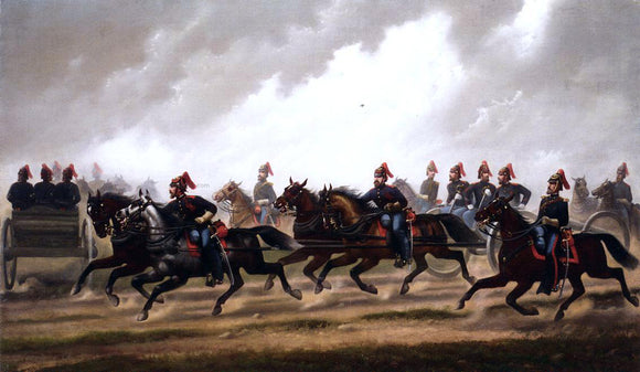  James Walker General Winfield Scott's Artillery Troops - Art Print