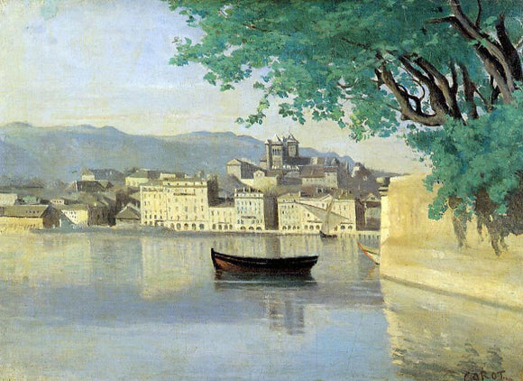  Jean-Baptiste-Camille Corot Geneva - View of Part of the City - Art Print