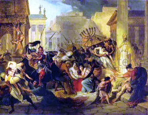  Karl Pavlovich Brulloff Genserich's Invasion of Rome. Study - Art Print