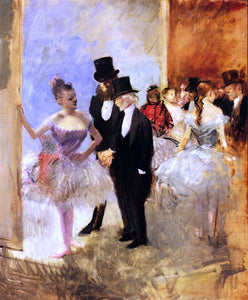  Jean-Louis Forain Gentlemen of the Opera (also known as The Dance Studio) - Art Print
