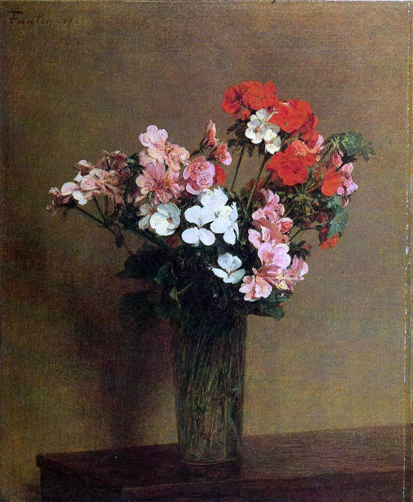  Henri Fantin-Latour Geraniums - Art Print