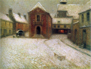  Henri Le Sidaner Gerberoy in the Snow - Art Print