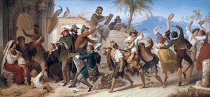  Wilhelm Von Kaulbach German Artists Make Their Sketches in Rome - Art Print
