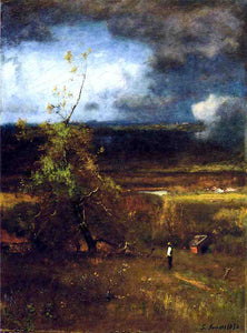  George Inness Gathering Clouds - Art Print