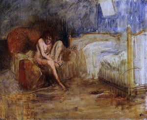  Jean-Louis Forain Getting out of Bed - Art Print