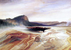  Thomas Moran Giant Blue Spring, Yellowstone - Art Print