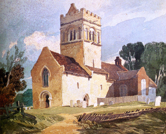  John Sell Cotman Gillingham Church, Norfolk - Art Print