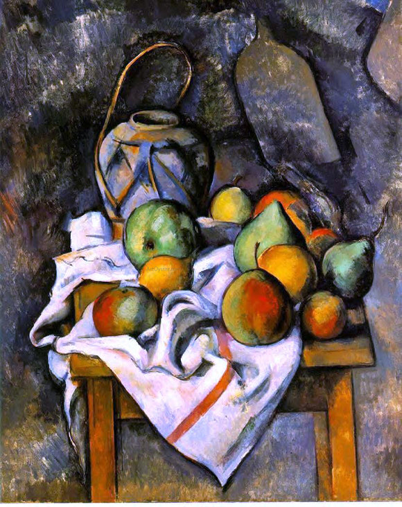  Paul Cezanne A Ginger Jar and Fruit - Art Print