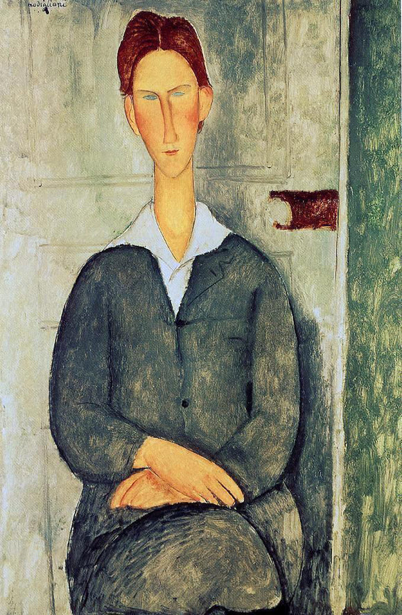  Amedeo Modigliani Giovanotto dai Capelli Rosse - Art Print