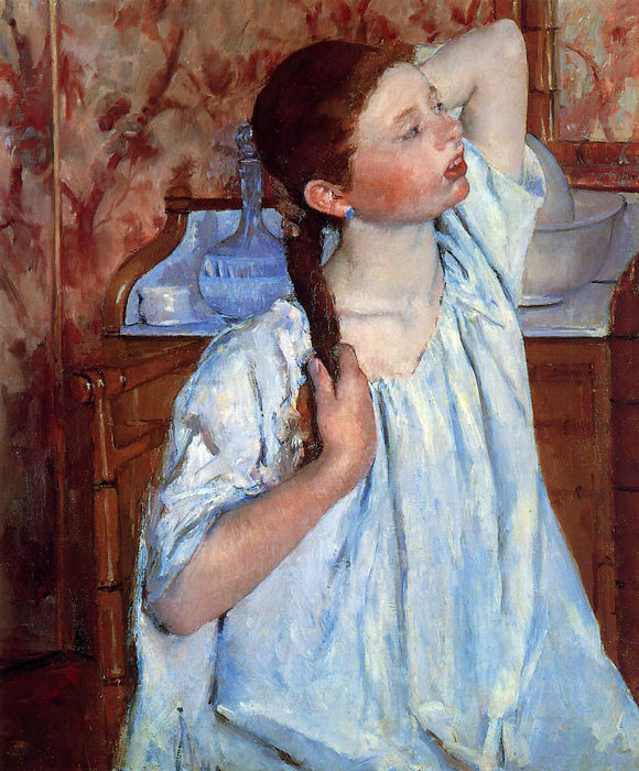  Mary Cassatt Girl Arranging Her Hair - Art Print