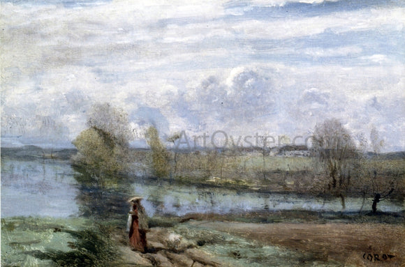  Jean-Baptiste-Camille Corot Girl by the Water - Art Print