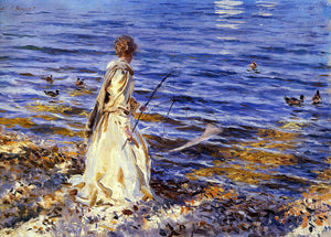  John Singer Sargent Girl Fishing - Art Print