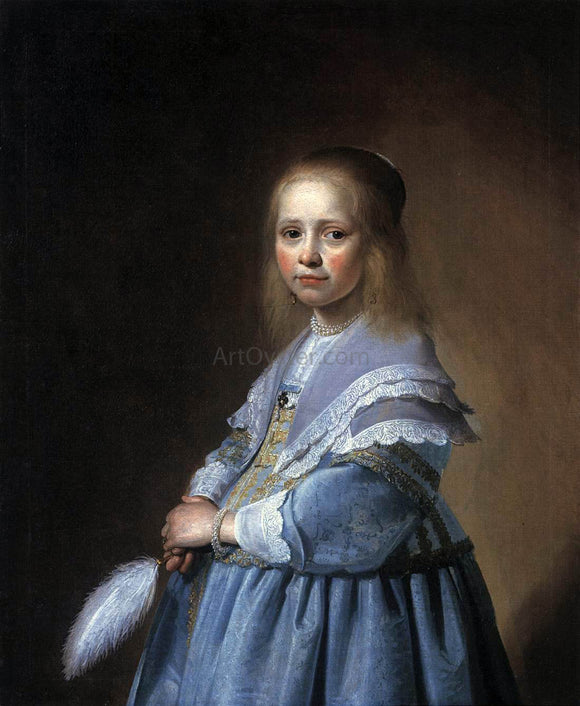  Johannes Cornelisz Verspronck Girl in a Blue Dress - Art Print