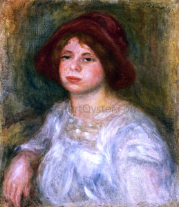  Pierre Auguste Renoir Girl in a Red Hat - Art Print