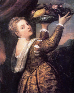  Titian Girl with a Basket of Fruits (Lavinia) - Art Print