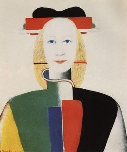  Kazimir Malevich Girl with a Comb in Her Hair - Art Print