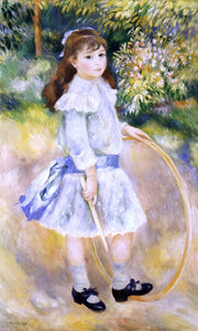  Pierre Auguste Renoir Girl with a Hoop - Art Print