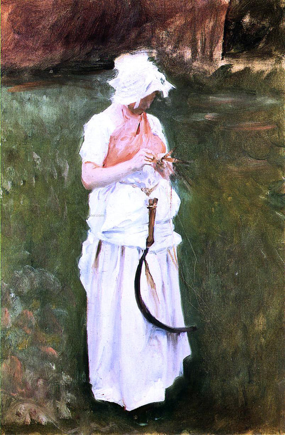  John Singer Sargent Girl with a Sickle - Art Print