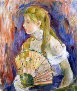  Berthe Morisot Girl with Fan - Art Print