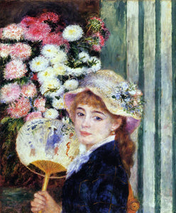  Pierre Auguste Renoir Girl with Fan - Art Print