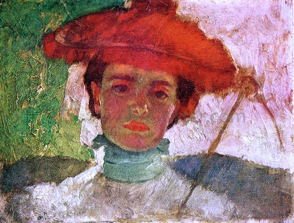  Frank Duveneck Girl with Parasol - Art Print