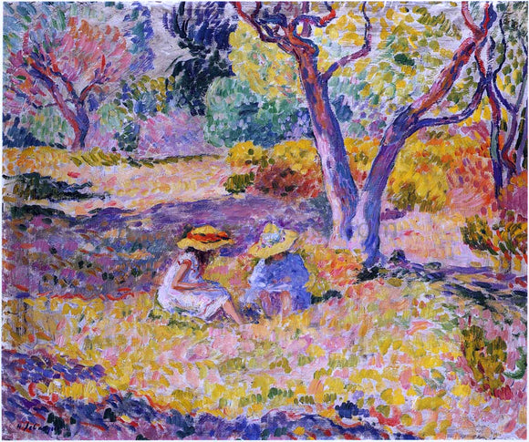  Henri Lebasque Girls among Olive Trees - Art Print