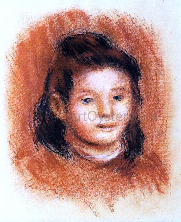  Pierre Auguste Renoir Girl's Head - Art Print