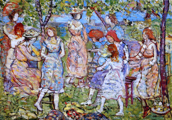  Maurice Prendergast Girls in the Park - Art Print