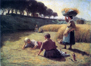  John Ottis Adams Gleaners at Rest - Art Print