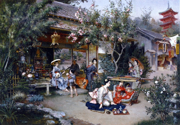 Harry Humphrey Moore Glimpse into the Pleasure Quarters, Yoshiwara - Art Print