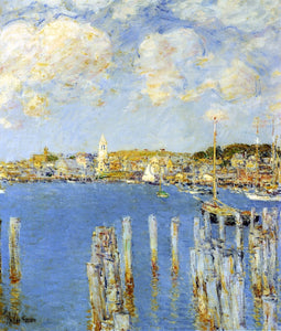  Frederick Childe Hassam Gloucester Inner Harbor - Art Print