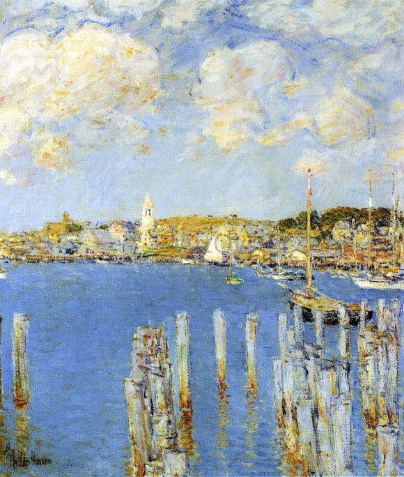  Frederick Childe Hassam Gloucester Inner Harbor - Art Print