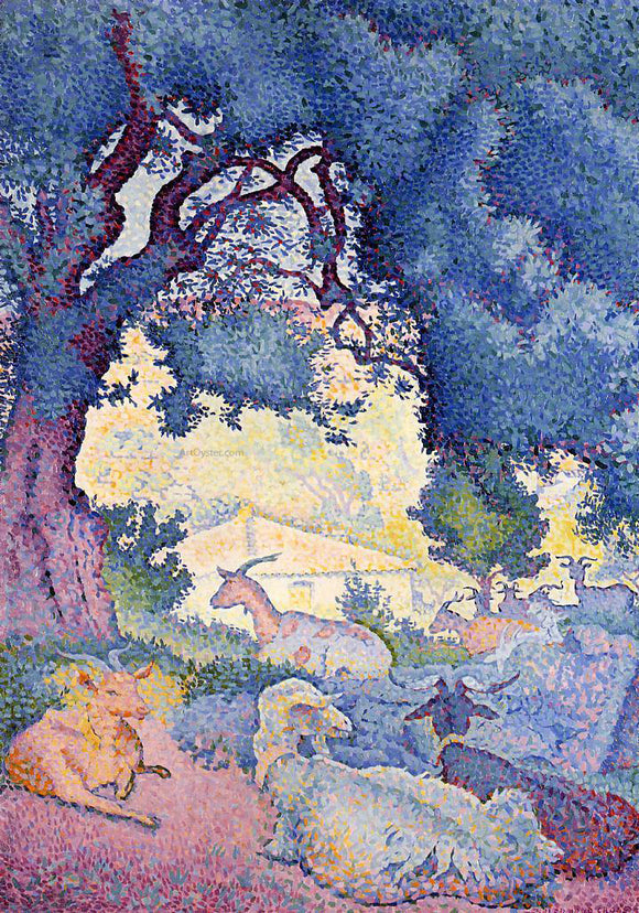  Henri Edmond Cross Goats - Art Print