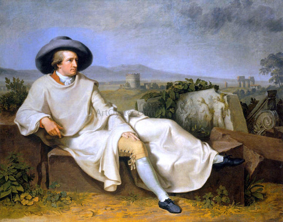  Johann Wilhelm Tischbein Goethe in the Roman Campagna - Art Print