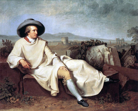  Wilhelm Tischbein Goethe in The Roman Campagna - Art Print