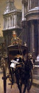  James Tissot Going to Business (also known as Going to the City) - Art Print