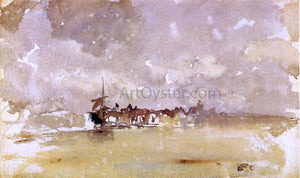  James McNeill Whistler Gold and Grey: the Sunny Shower - Dordrecht - Art Print