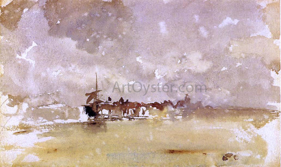  James McNeill Whistler Gold and Grey: the Sunny Shower - Dordrecht - Art Print