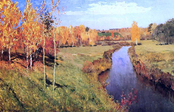 Isaac Fall Print Isaac Ilich Levitan Golden Autumn Art Print – printoyster.com